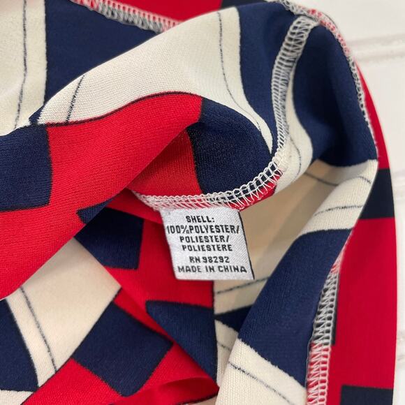 Tibi Multicolor Aztec Long Sleeve Mini Shift Dress Size M - Picture 5 of 7